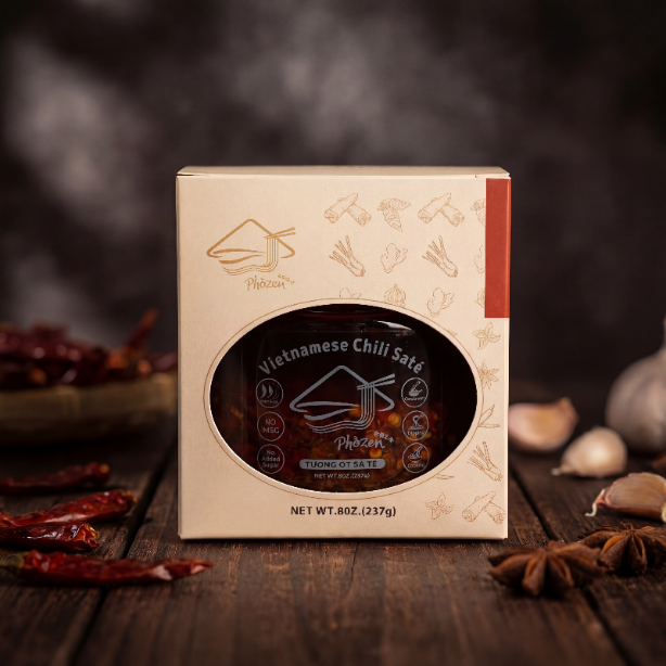 Phozen Chili Saté in a new packaging